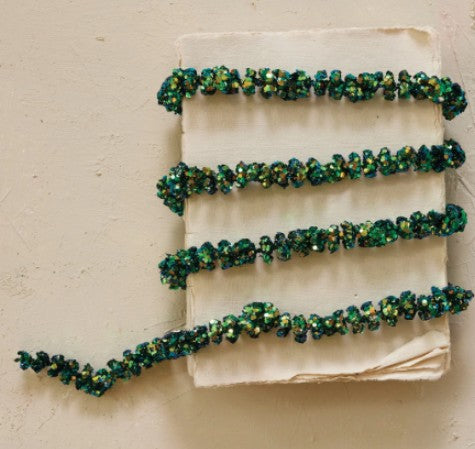 “The Garland That Does the Most” Foam & Glitter Ball Garland, Iridescent Finish