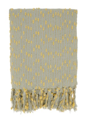 Petite Pompon Design Throw