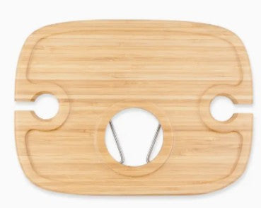 Dash 15” Bamboo Wine Picnic Table w/ Foldable Legs