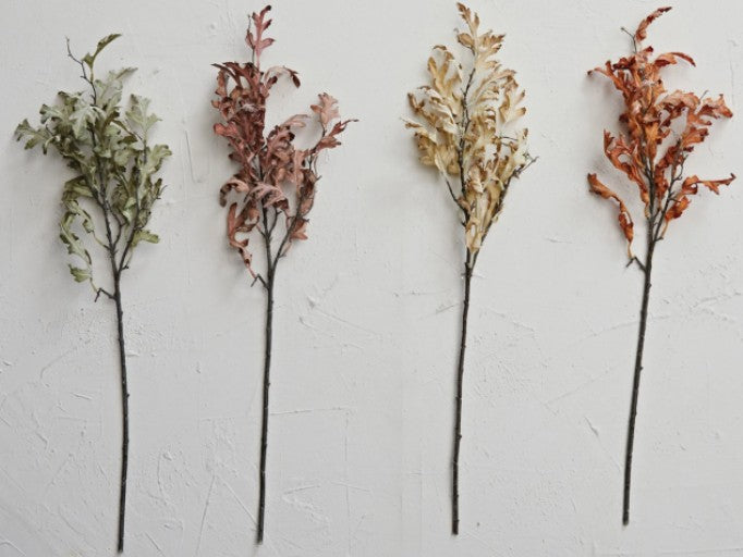 32"H Faux Oak Leaf Pick, 4 Colors