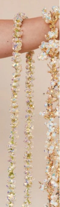 72"L Foam Garland with Iridescent Glitter, Multi Color