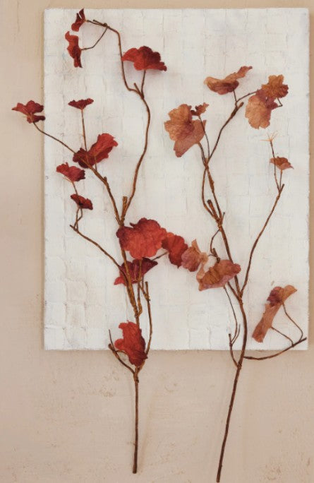 42-1/2"H Faux Leaf Branch, 2 Styles