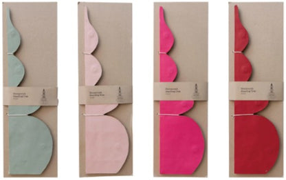 "Holiday Overachiever" Paper Folding Honeycomb Tree w/ Gold Glitter Edge, Set of 4 Colors